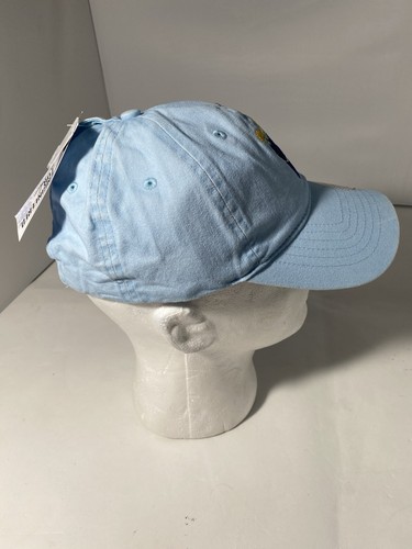 New - Womens Infinity For Her Flower Adjustable Hat Ponytail Opening Baby Blue - Picture 8 of 11
