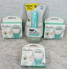Schick Intuition Sensitive Care 9 Refills and 1 Razor Trial Pack NEW SEALED