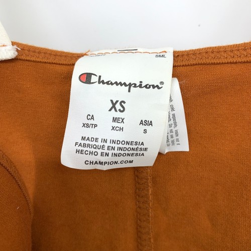 Champion Bodysuit Women's SZ XS Tank Base Layer Top Sleeveless Scoop Neck Orange - Picture 6 of 7
