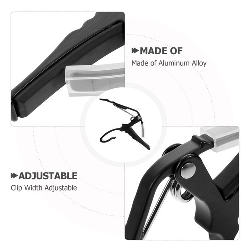 Guitar Capo Heavy Duty Guitar Capo Quick Guitar Capo for Acoustic Electric - Imagen 10 de 12