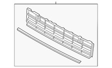 Genuine Volkswagen Lower Grille 561-853-671-H-RYP
