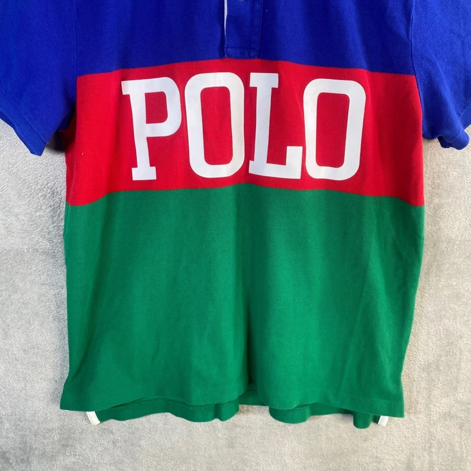 Polo Ralph Lauren Polo Shirt Boys XL Colorful Block Preppy Old Money Y2k - Image 4 of 4