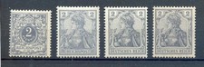 DR-Germania 52+53+68+83I alle 2-Pf Werte** MNH POSTFRISCH 21EUR (71227
