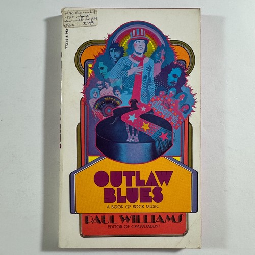 OUTLAW BLUES : Paul Williams (Crawdaddy) 1970 PPBK BOOK EXCELLENT Pocket Books - Picture 7 of 8