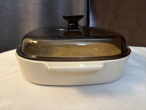 Vintage corning ware SYMPHONY 2.5L Casserole 10" COVERED dish #A-10-B - Picture 4 of 5