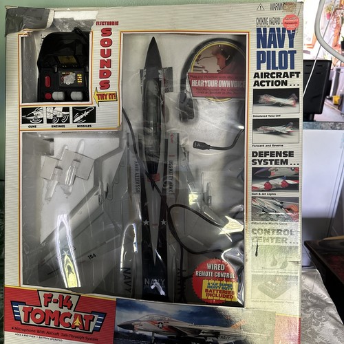 Vintage New Bright F-14 Tomcat Remote Control Jet No. 223 Tested Works w/ Box - Picture 19 of 22