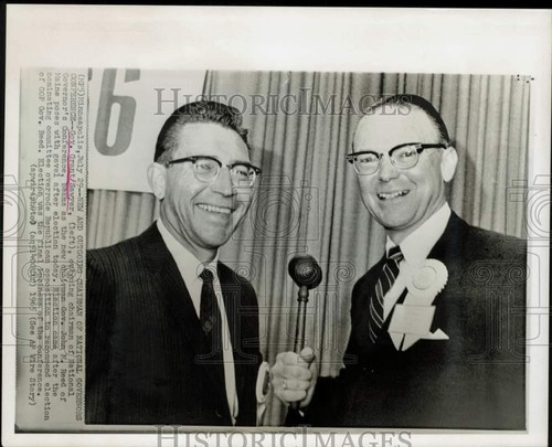 1965 Press Photo Governors Grant Sawyer and John Reed pose at Governors' meeting - Picture 1 of 2