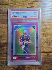 2024 Panini Donruss - Rated Rookie Joe Milton III #319 Optic Preview Pink Prizm