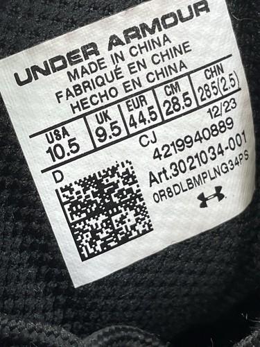UNDER ARMOUR SCHWARZ Valsetz RTS 1,5 6" STIEFEL 3021034-001 Herren Größe 10,5 - Bild 6 von 12