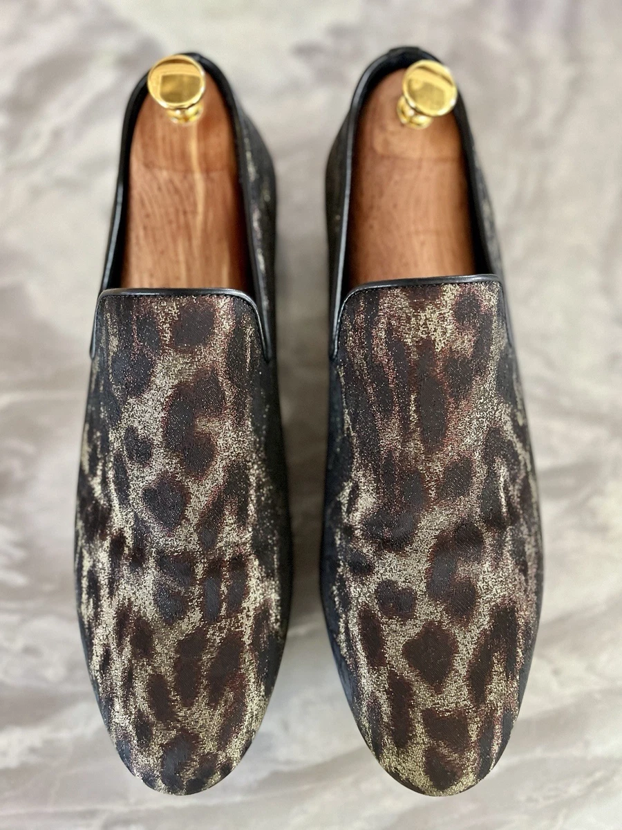 Vintage Stacy Adams Men\'s Loafers Animal Print/Gold/Black Size 8M Leather Upper Stacy Adams Crocodile Shoes | eBay main image 2