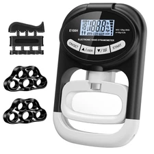 Electronic Grip Strength Tester with Adjustable Hand Dynamometer, 400lbs/180k...