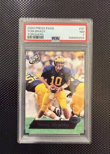 Tom Brady Rookie Card 2000 Press Pass Torquers #37 PSA 7 New England Patriots 🔥