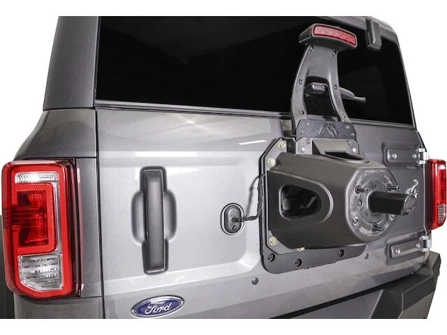 Spare Tire Carrier Adapter For 21-25 Ford Bronco Big Bend Wildtrak Black ZY71T7 - Image 3 of 4