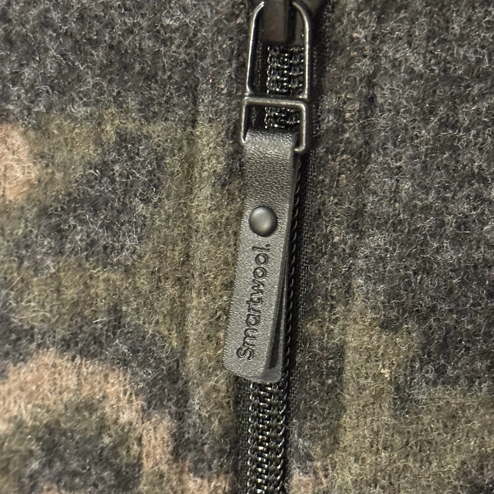 smartwool hudson trail fleece camo with pockets zipper 