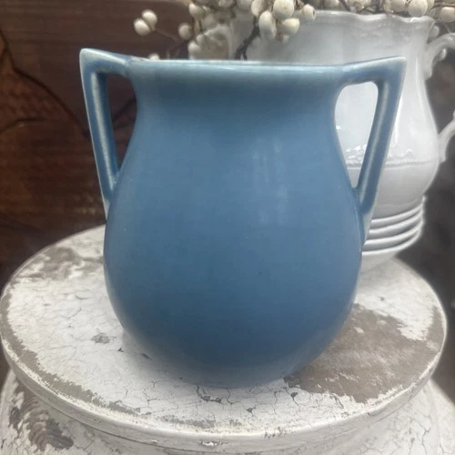 Vintage Rookwood Art Pottery Two Handled Vase Blue XXVIII # 63