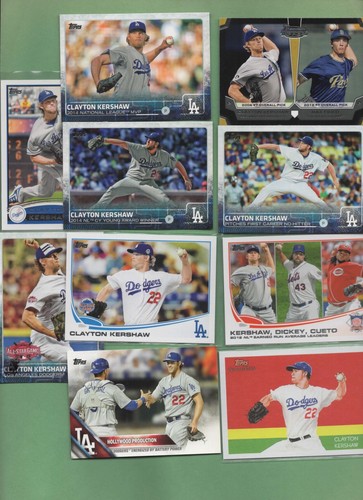 Lote de 48 tarjetas Clayton Kershaw (Los Angeles Dodgers) con tarjetas de novato e inserción - Imagen 5 de 5