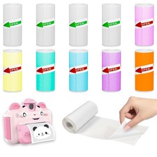 10 Roll Mini Thermal Printer Sticker Paper 57 x 25 mm Self-Adhesive Thermal P...