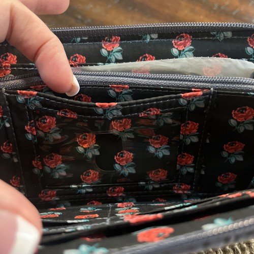 Vera Bradley RFID Accordion Wristlet Carbon Gray NWOT Wallet - Picture 9 of 15