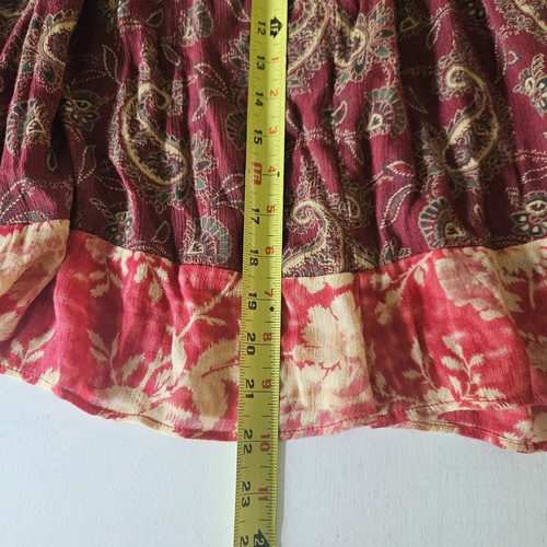 RALPH LAUREN DENIM AND SUPPLY Paisley and Floral Boho Off Shoulder Top LARGE - Picture 8 of 9