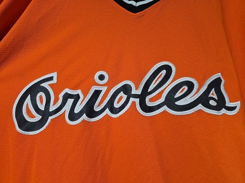 Vtg Majestic MLB Cooperstown Collection Baltimore Orioles Practice Jersey SZ 5XL - Picture 4 of 23