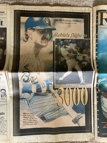 KONVOLUT 3 ROBIN YOUNT MILWAUKEE BRAUER 3000. HIT ZEITUNGEN 1992 SCHÖN! - Bild 3 von 4
