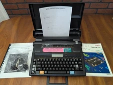 Vintage 1989 Canon Typestar 110 Portable Electronic Typewriter / Word Processor
