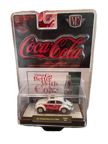 M2 Coca Cola 1967 VW Beetle USA Model and Coca Cola Zero Socks Shoe Sz 6.5-12 - Picture 6 of 12