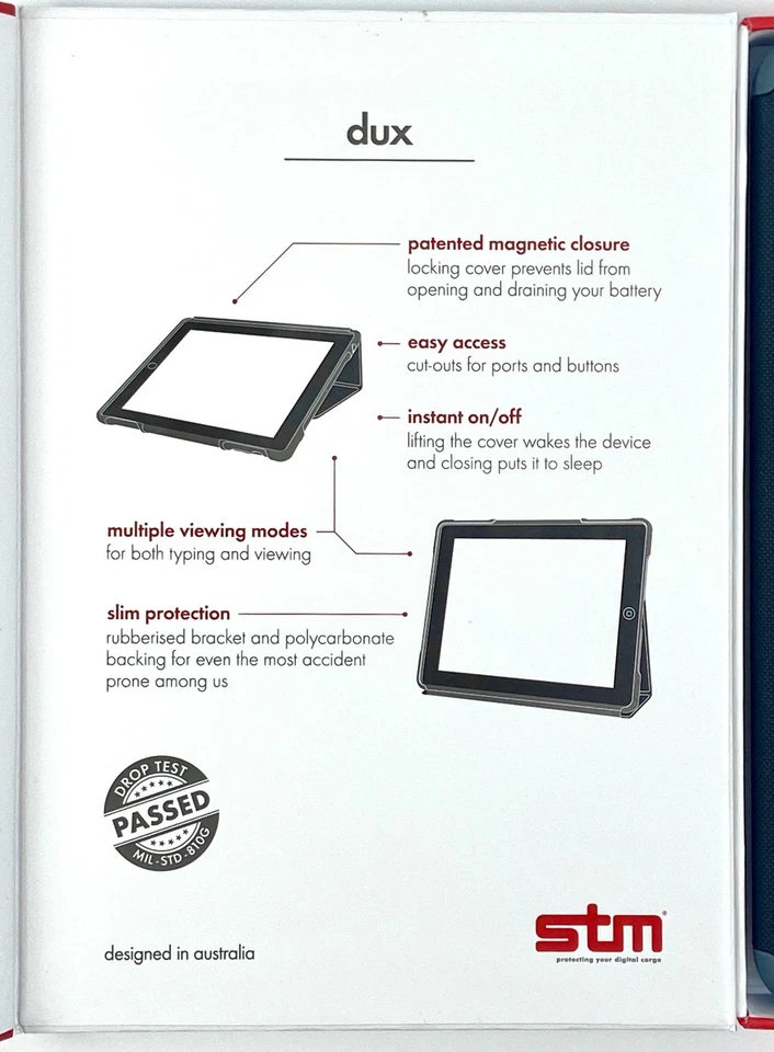 STM Dux Ultra Protective Case for iPad Mini 2 3 Retina Set of 2 - Image 3 of 4