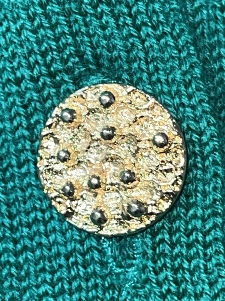 Cardigã Feminino Vintage Burberrys London Kelly Verde Lã Merino 38 - Imagem 3 de 4