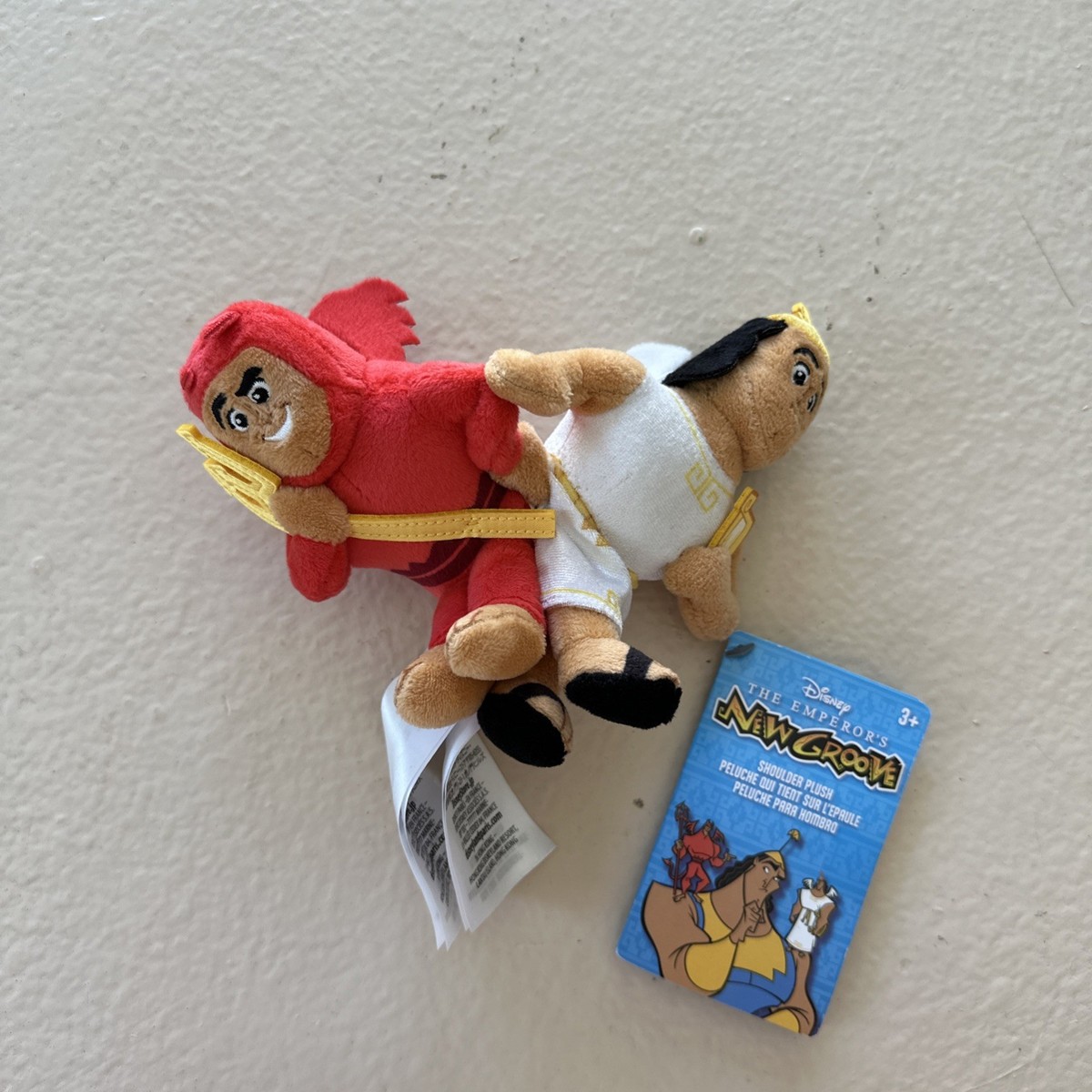 Disney Parks Emperor's Groove Kronk Devil & Angel Shoulder Plush