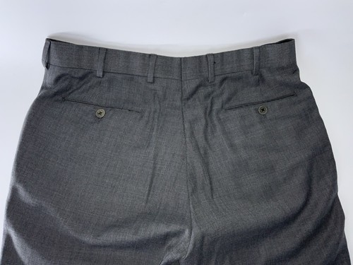 Brooks Brothers maßgeschneiderte Anzughose für Herren 31 x 29 grau Wolle vorne flach YGI P5-99 - Bild 6 von 11