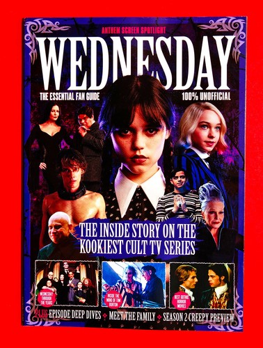 Wednesday Addams - THE ESSENTIAL FAN GUIDE MAGAZINE 2025 - JENNA ORTEGA