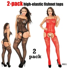 Cozy Feel Women Fashion sexy increase tight bodysuit bud silk stockings 9801