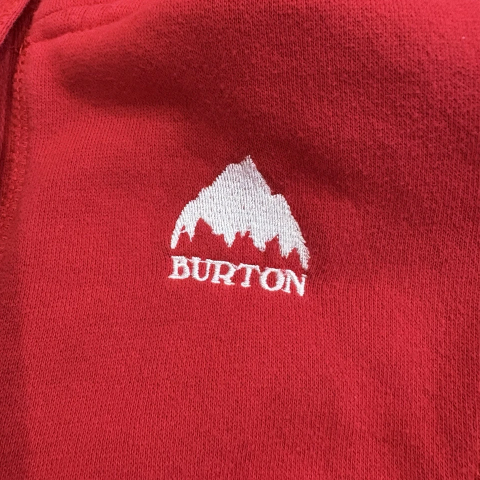 Sudadera Vintage BURTON Mujer Mid Hazel Cremallera Completa Cardenal Talla XS Botones Grandes Foto 4 de 4