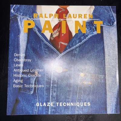 Vtg 1998 RALPH LAUREN Paint Glaze Techniques Booklet