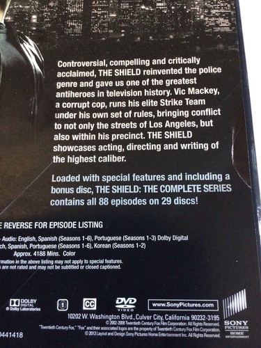 The Shield The Complete Collection DVD - Picture 4 of 4