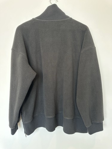 CJ Banks Womens 1X Black 1/4 Zip Fleece Long Sleeved Pullover Shirt - Picture 2 of 5
