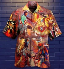 Native Unisex Adult, Tropical Hawaiian Shirt, Aloha Party