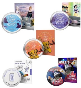 5x New Storyphones Story Shields Disc Headphones Storytelling SEALED Disney #18