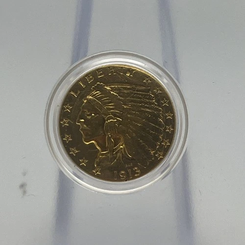 1913 Indian Head $2.5 Gold Coin