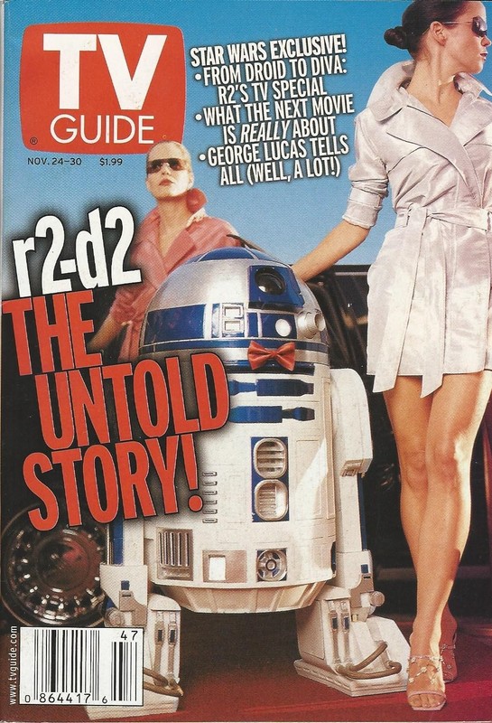 TV Guide, November 24-30, 2001 with R2-D2 Star Wars Cover & Article