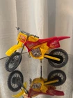 Vintage Tonka Dirt Bike 4770 Motorcycle Racing Red Yellow