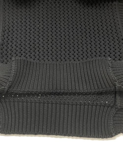 【HYKE】 CROPPED TOP SWEATER HYKE CROCHETED CROPPED SWEATER TOP black 231-11311 | eBay