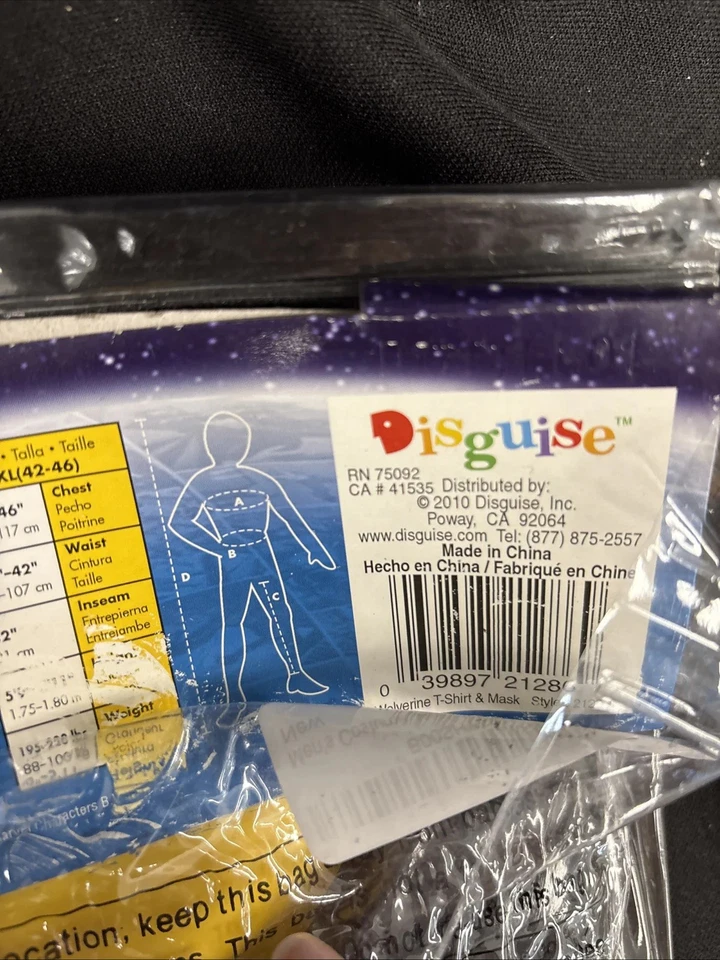 Fantasia Wolverine Alternativa Sem Cicatrizes Tamanho XL 4246 - Imagem 4 de 4