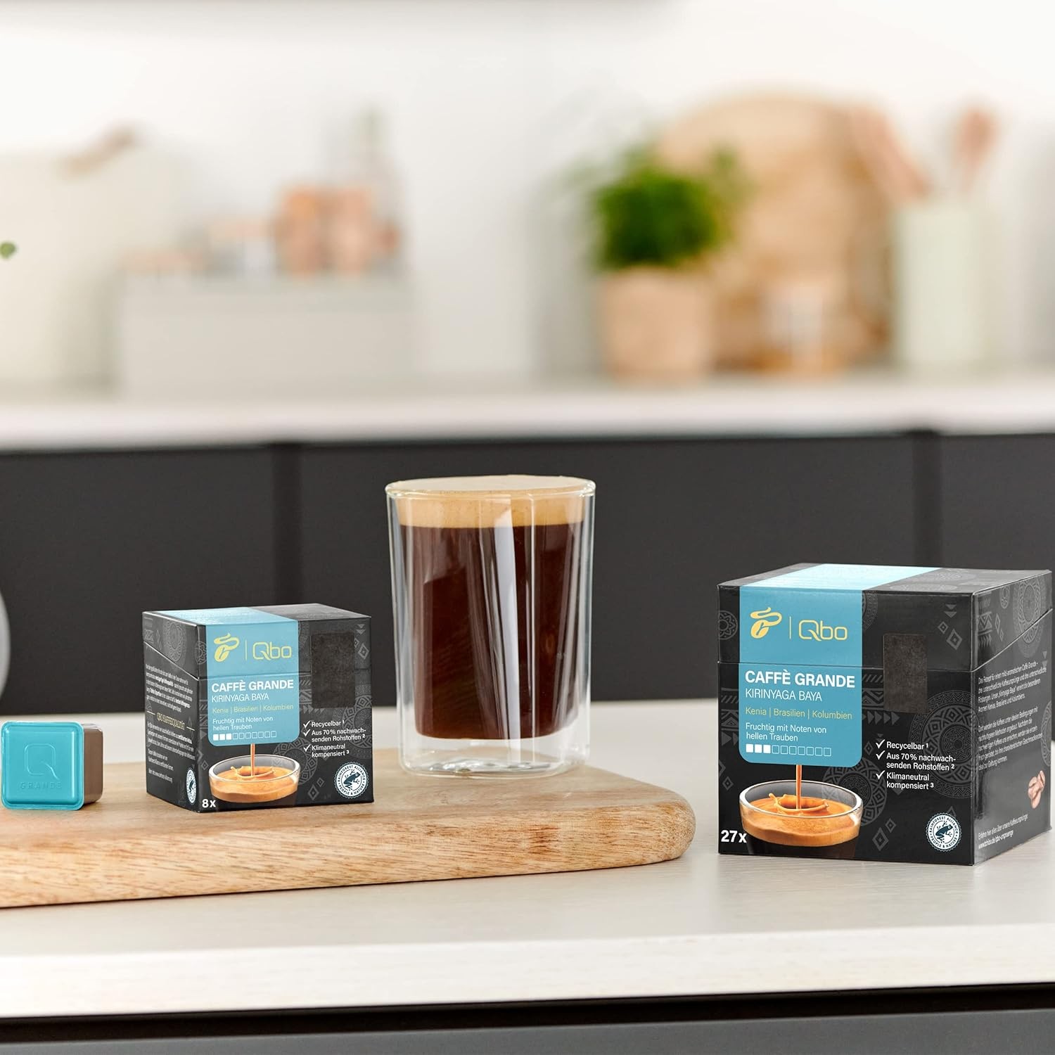 Tchibo Qbo Caffè Grande Kirinyaga Baya Premium Kaffeekapseln, 81 Stück 0310