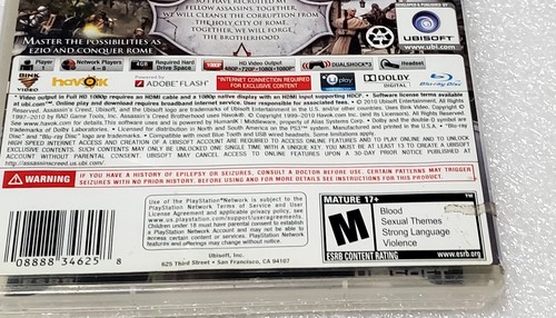 Assassin's Creed Brotherhood PS3 Contenido exclusivo con manual. Sin probar - Imagen 11 de 11