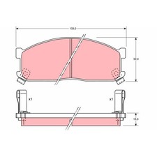 Plaquette de frein Mazda E2200