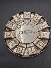 Antique Circa 1912 Bankers Utilities Co Inc.  San Francisco Check Protector 