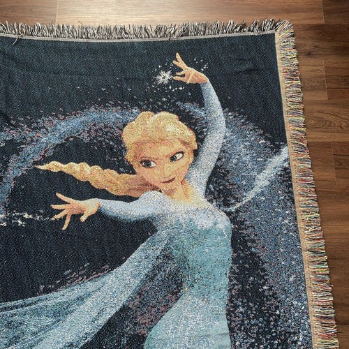 Disney Frozen Tapestry Throw Blanket Elsa Anna Kristoff Olaf - Picture 3 of 9