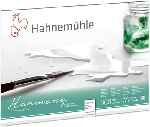 Hahnemuhle Harmony Watercolour Block HP A4 300Gsm 10 Sheets - Picture 11 of 12